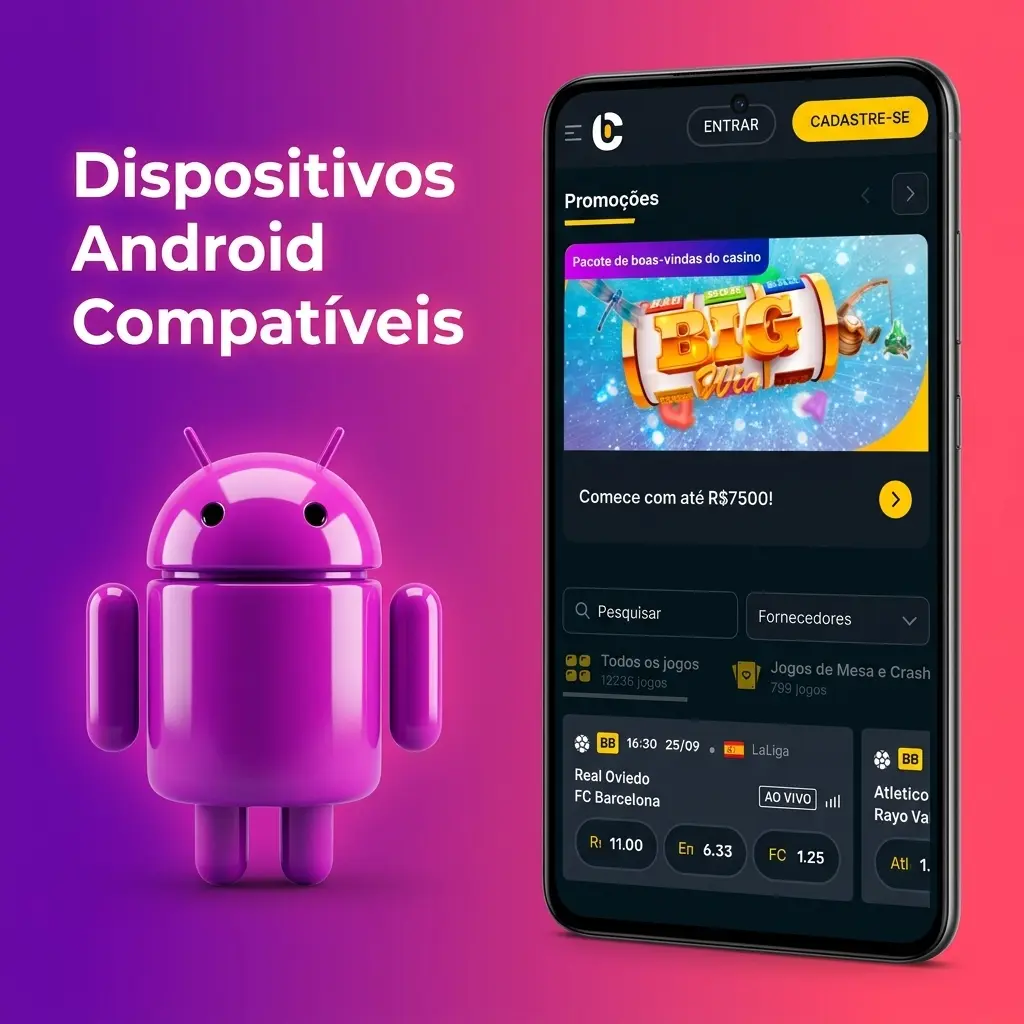 Lista de dispositivos Android compatíveis testados de 2020 a 2025 nas faixas entrada, intermediária e premium