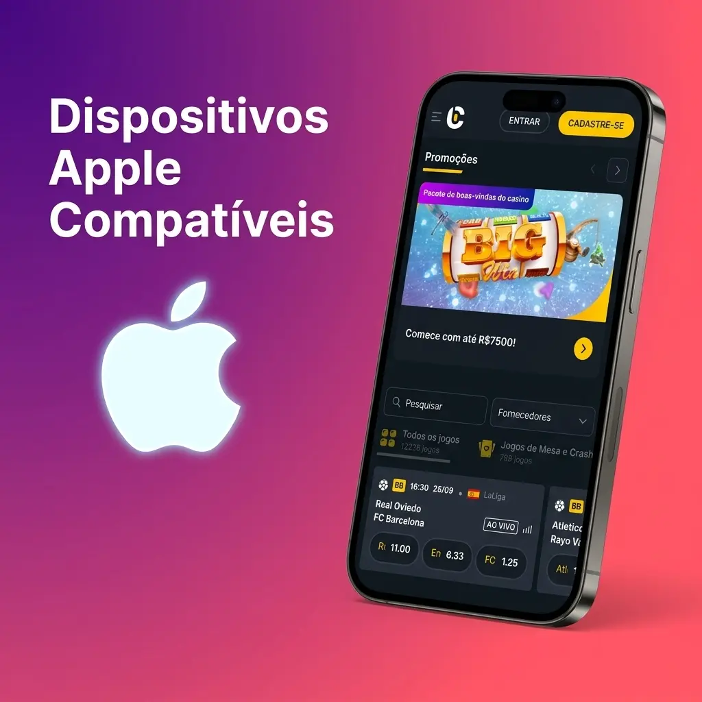Dispositivos Apple compatíveis com o PWA da Campeonbet: iPhones e iPads com iOS 12 ou superior verificados