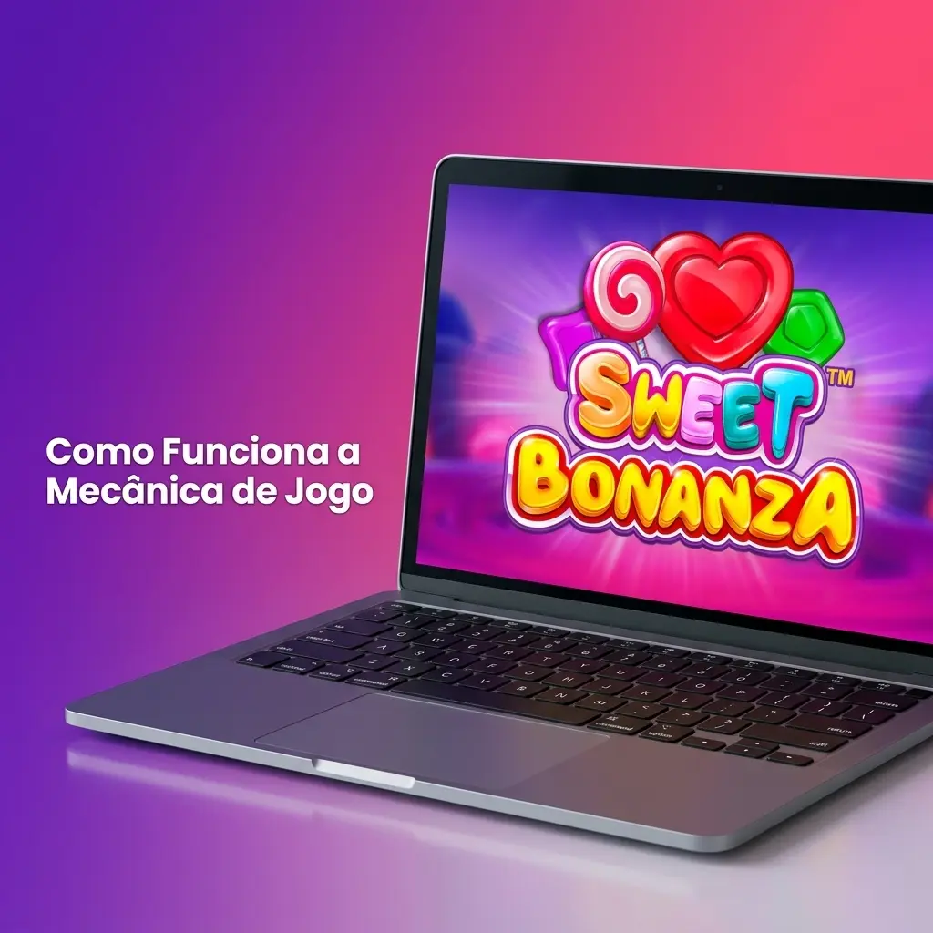 Grade 6x5 de Sweet Bonanza com sistema de cascata, símbolos e multiplicadores de bomba até 100x nas rodadas grátis