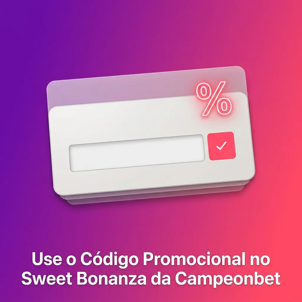 Jogador inserindo código promocional no Sweet Bonanza da Campeonbet para obter bônus extras no cadastro